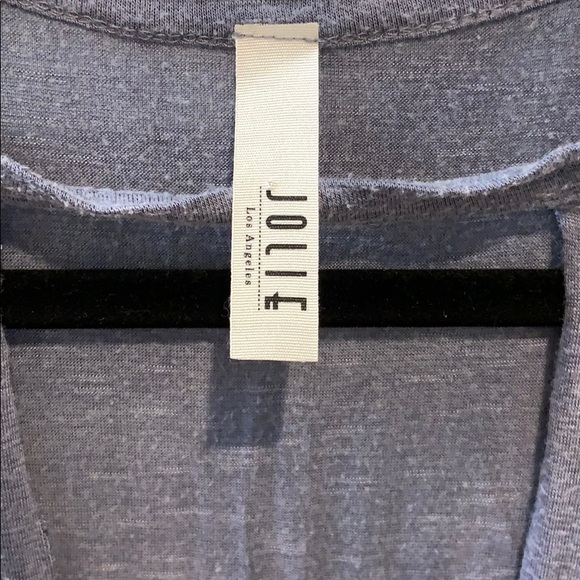 Blue open neck top - Picture 3 of 3